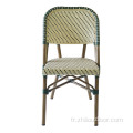 Chaises en osier Rattan French Bistro Table Chaises